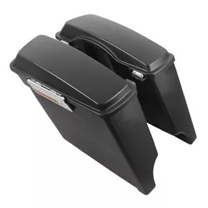 ハーレーツーリングロードキング93-13用マット5インチストレッチ拡張ハードサドルバッグ Matte 5" Stretched Extended Hard Saddle Bags For Harley Touring Road King 93-13