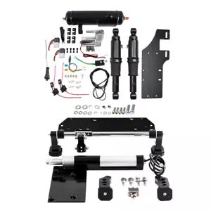 ハーレーストリートロードグライド17-24用電気センタースタンドエアライドサスペンションタンク Electric Center Stand Air Ride Suspension Tank For Harley Street Road Glide17-24