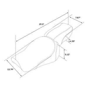 ドライバーライダー助手席ハーレーダビッドソンアイアンXL883 XL883N 2016-22 USに適合 Driver Rider Passenger Seat Fit For Harley Davidson Iron XL883 XL883N 2016-22 US