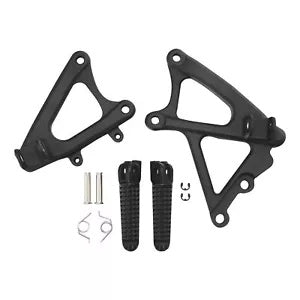 フロントドライバーライダーフットレストフットペグペグブラケットヤマハ YZFR1 09-14 ブラック Front Driver Rider Footrest Footpegs Pegs Bracket For Yamaha YZFR1 09-14 Black