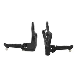 フロントドライバーライダーフットレストフットペグペグブラケットヤマハ YZFR1 09-14 ブラック Front Driver Rider Footrest Footpegs Pegs Bracket For Yamaha YZFR1 09-14 Black