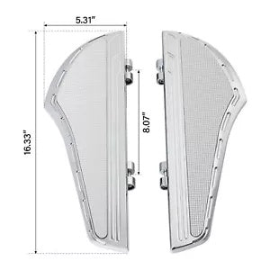 ドライバーフロアボードフットボードハーレーツーリンググライド00-アップソフテイル00-17米国に適合 Driver Floorboard Footboard Fit For Harley Touring Glide 00-Up Softail 00-17 US