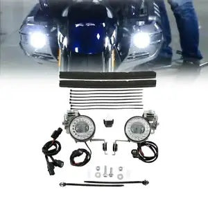 LED フォグランプ アタッチメントキット付き ホンダ ゴールドウィング GL1800 2018-2023 2022 21に適合 LED Fog Lights W/ Attachment Kit Fit For Honda Goldwing GL1800 2018-2023 2022 21