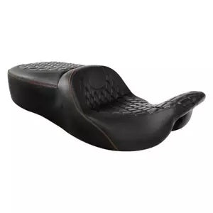 ハーレー ツーリング エレクトラ ストリート トライ グライド 2009-23 用 ブラック 運転席 助手席 Black Driver Passenger Seat For Harley Touring Electra Street Tri Glide 2009-23