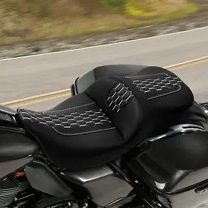 ハーレー ツーリング エレクトラ ストリート グライド トライク 09-23 用 ブラック 運転席 助手席 Black Driver Passenger Seat For Harley Touring Electra Street Glide Trike 09-23