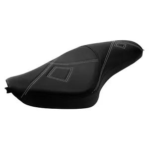 ハーレーダビッドソンスポーツスターXL883 1200 04-Up用運転席助手席ブラックホワイト Driver Passenger Seat For Harley Davidson Sportster XL883 1200 04-Up Black White