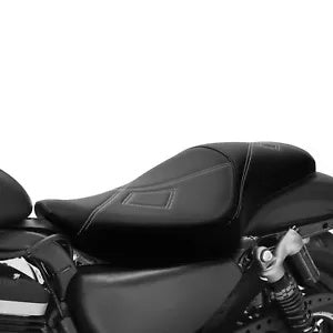 ハーレーダビッドソンスポーツスターXL883 1200 04-Up用運転席助手席ブラックホワイト Driver Passenger Seat For Harley Davidson Sportster XL883 1200 04-Up Black White