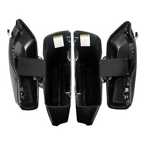 4インチ ストレッチハードサドルバッグ ハーレーエレクトラグライド 2014-2024 ビビッドブラックに適合 4" Stretched Hard Saddlebags Fit For Harley Electra Glide 2014-2024 Vivid Black