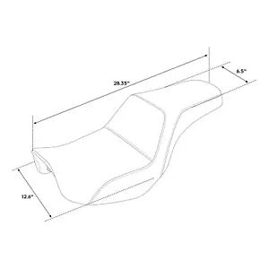 運転席助手席ハーレーダイナスーパーグライドカスタムFXDC 2006-2017 16 ブラック Driver Passenger Seat For Harley Dyna Super Glide Custom FXDC 2006-2017 16 Black