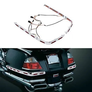 サドルバッグトリムカバー赤色 LED ライトホンダゴールドウィング GL1800 2001-2010 US Saddlebag Trims Cover Red LED Lights Fit For Honda Goldwing GL1800 2001-2010 US