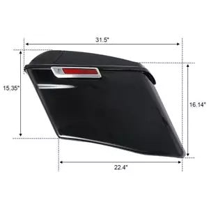 ハーレー ヘリテージ ソフテイル 1984-17 用 4 インチ拡張サドルバッグ & 変換ブラケット 4" Extended Saddlebags & Conversion Brackets For Harley Heritage Softail 1984-17