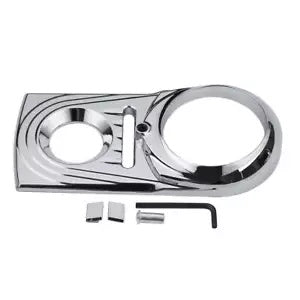 ABS ダッシュパネルインサートカバーハーレーダイナソフテイルヘリテージデラックスクロームに適合 ABS Dash Panel Insert Cover Fit For Harley Dyna Softail Heritage Deluxe Chrome