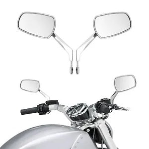 バックミラー ハーレーダビッドソン ツーリング ロードキング グライド ソフテイル クロームに適合 Rear View Mirrors Fit For Harley Davidson Touring Road King Glide Softail Chrome