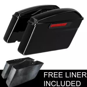 ハードサドルバッグ サドルバッグ ブラックラッチ付き ハーレーエレクトラグライド 14-23 22用 Hard Saddlebags Saddle bags W/ Black Latch Fit For Harley Electra Glide 14-23 22