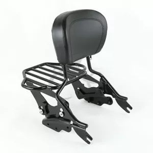 バックレスト シーシーバー 荷物ラック ドッキング ハーレー ストリート グライド 2009-2013 12用 Backrest Sissy Bar Luggage Rack Docking Fit For Harley Street Glide 2009-2013 12