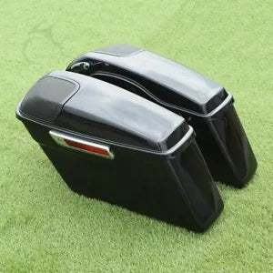 ハードサドルバッグ 5 x 7インチ スピーカー グリル付き ハーレー ツーリング グライド 2014-2024 に適合 Hard Saddlebag With 5 x 7" Speaker Grill Fit For Harley Touring Glide 2014-2024