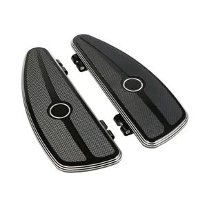 ハーフシールドドライバーフットボードフロアボードハーレーロードキング1986-2023 2022に適合 Half-Shield Driver Footboard Floorboard Fit For Harley Road King 1986-2023 2022