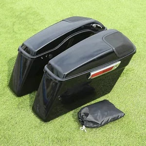 ハードサドルバッグ 5 x 7インチ スピーカー蓋付き ハーレーツーリングロードキング 2014-24年に適合 Hard Saddlebags w/ 5 x 7" Speaker Lids Fit For Harley Touring Road King 2014-24