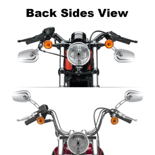 ハーレーダイナファットストリートボブワイドグライドローライダーFXDB用クロームバックミラー Chrome Rearview Mirrors For Harley Dyna Fat Street Bob Wide Glide Low Rider FXDB