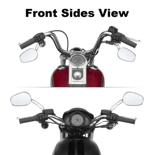 ハーレーダイナファットストリートボブワイドグライドローライダーFXDB用クロームバックミラー Chrome Rearview Mirrors For Harley Dyna Fat Street Bob Wide Glide Low Rider FXDB