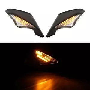 バックミラー LED 信号付き DUCATI 848 1098 1098S 1098R 1198S 1198R に適合 Rear-View Mirrors w/ LED Signals Fit For DUCATI 848 1098 1098S 1098R 1198S 1198R