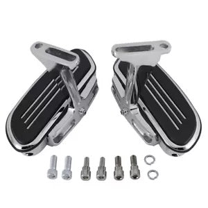 助手席フットボードブラケット クローム ハーレーツーリング 1993-2022 ペグストリームライナー用 Passenger Footboard Brackets Chrome For Harley Touring 1993-2022 Pegstreamliner