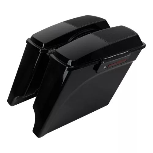 5インチ ストレッチサドルバッグスピーカー蓋 ハーレーツーリングロードグライド1993-2013に適合 5" Stretched Saddlebags Speaker Lids Fit For Harley Touring Road Glide 1993-2013