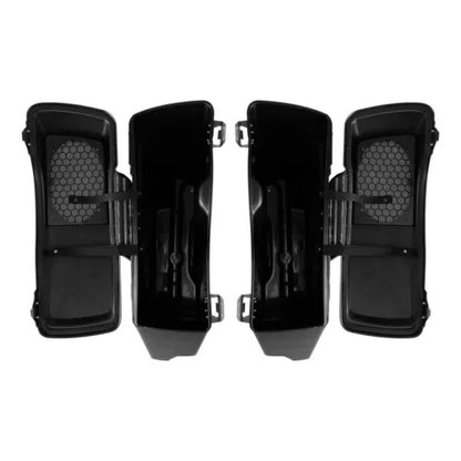 5インチ ストレッチサドルバッグスピーカー蓋 ハーレーツーリングロードグライド1993-2013に適合 5" Stretched Saddlebags Speaker Lids Fit For Harley Touring Road Glide 1993-2013