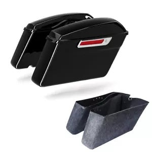 ハードサドルバッグ ラッチキー付き ハーレー エレクトラ ロード ストリート グライド 2014-2024 に適合 Hard Saddlebags w/ Latch Keys Fit For Harley Electra Road Street Glide 2014-2024