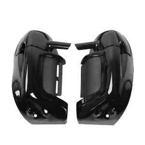 ハーレーツーリング 83-13 用下部ベントフェアリング 6.5 インチスピーカーボックスポッド ブラック塗装 Lower Vented Fairing 6.5" Speaker Box Pod For Harley Touring 83-13 Painted Black