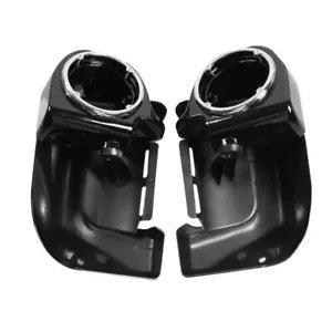 ハーレーツーリング 83-13 用下部ベントフェアリング 6.5 インチスピーカーボックスポッド ブラック塗装 Lower Vented Fairing 6.5" Speaker Box Pod For Harley Touring 83-13 Painted Black