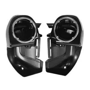 ハーレーツーリング 83-13 用下部ベントフェアリング 6.5 インチスピーカーボックスポッド ブラック塗装 Lower Vented Fairing 6.5" Speaker Box Pod For Harley Touring 83-13 Painted Black