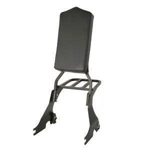 トールシーシーバーバックレスト荷物ラックはハーレースポーツスターXL 883 1200 04-22に適合します。 Tall Sissy Bar Backrest Luggage Rack Fits For Harley Sportster XL 883 1200 04-22