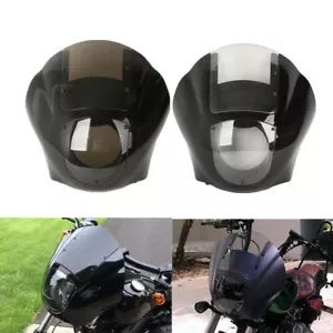 ハーレー スポーツスター 1988 以降 ダイナ 95-05 FXR 1986-1994 用クォーター フェアリング フロントガラス Quarter Fairing Windshield For Harley Sportster 1988-Up Dyna 95-05 FXR 1986-1994