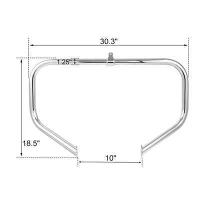 クローム エンジン ガード ハイウェイ クラッシュ バー ハーレー ツーリング 2009-2024 ロードキングに適合 Chrome Engine Guard Highway Crash Bar Fit For Harley Touring 2009-2024 Road King
