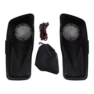 ハードサドルバッグ 6.5 インチスピーカー蓋ハーレーツーリングロードグライド 2014-2024 に適合 Hard Saddlebags 6.5" Speaker Lids Fit For Harley Touring Road Glide 2014-2024