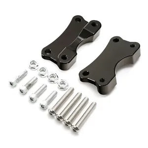 ブラック フロントフェンダー スペーサー マウント キット ハーレー ロードキング ストリート グライド 14-24 に適合 Black Front Fender Spacer Mount Kit Fit For Harley Road King Street Glide 14-24