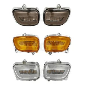 フロント LED ウインカーホンダ ゴールドウィング 1800 GL1800 2001-2017 F6B 2013-17 に適合 Front LED Turn Signals Fit For Honda Goldwing 1800 GL1800 2001-2017 F6B 2013-17