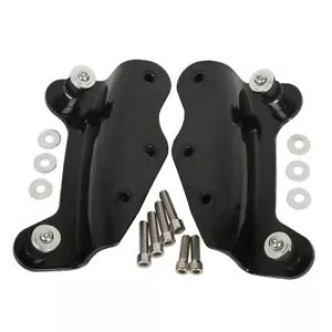 ブラック 4 点ドッキングハードウェアキット ハーレーツーリングストリートグライド 2009-2013 12用 Black 4 Point Docking Hardware Kit For Harley Touring Street Glide 2009-2013 12