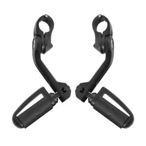 1 1/4インチ ハイウェイバーマウント フットペグ ロングアングル マットブラック ハーレーツーリング用 1 1/4" Highway Bar Mount Footpeg Long Angled Matte Black Fit For Harley Touring