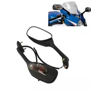 バックミラー ターンシグナルライト付き スズキ GSXR 1000 GSXR1000 2005-2015用 Rearview Mirrors w/ Turn Signal Light For Suzuki GSXR 1000 GSXR1000 2005-2015