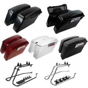 ハードサドルバッグ変換ブラケットハーレーソフテイルファットボーイ FLSTF 1984-2017 に適合 Hard Saddlebags Conversion Bracket Fit for Harley Softail Fatboy FLSTF 1984-2017