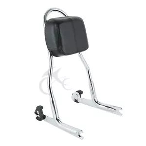 ハーレーソフテイル FLSTN ナイトトレイン FXSTB 用クローム取り外し可能なシーシーバーバックレスト Chrome Detachable Sissy Bar Backrest For Harley Softail FLSTN Night Train FXSTB