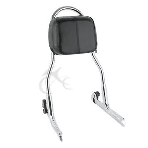 ハーレーソフテイル FLSTN ナイトトレイン FXSTB 用クローム取り外し可能なシーシーバーバックレスト Chrome Detachable Sissy Bar Backrest For Harley Softail FLSTN Night Train FXSTB