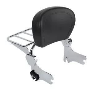 取り外し可能なバックレスト シーシーバー 荷物ラック付き ハーレーツーリング 1994-2008 に適合 Detachables Backrest Sissy Bar W/ Luggage Rack Fit For Harley Touring 1994-2008