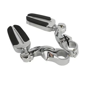 ハイウェイバーフットペグ 32mm ショートアングル調整可能マウント ハーレースリップストリーム用 Highway Bar Footpeg 32mm Short Angled Adjustable Mount Fit For Harley Slipstream