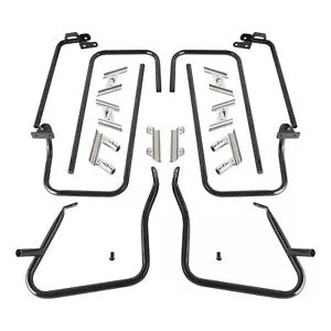 ハードサドルバッグブラケットガードセットサポートバーハーレーエレクトラグライド 14-24 に適合 Hard Saddlebag Bracket Guards Set Support Bar Fit For Harley Electra Glide 14-24