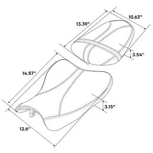 黒赤運転席 & 助手席スズキ GSXR1000 GSX-R 1000 2007-2008 に適合 Black Red Driver & Passenger Seat Fit For Suzuki GSXR1000 GSX-R 1000 2007-2008