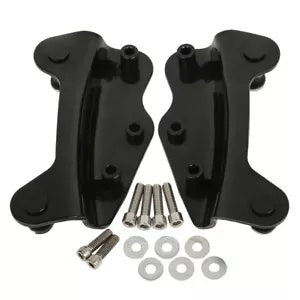 ブラック 4 点ドッキングハードウェアキット ハーレーツーリング FLHT FLHX FLHR FLTR 09-13用 Black 4 Point Docking Hardware Kits For Harley Touring FLHT FLHX FLHR FLTR 09-13