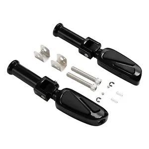 ブラック パッセンジャーフットペグ フットペグ & ブラケット ハーレー ソフテイル ファットボーイ 18-24 に適合 Black Passenger Foot Peg Footpegs & Bracket Fit For Harley Softail Fat Boy 18-24